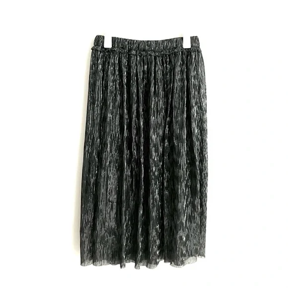 Isabel Marant Étoile Beatrice Gunmetal Metallic Skirt Size 38 - Picture 6 of 16